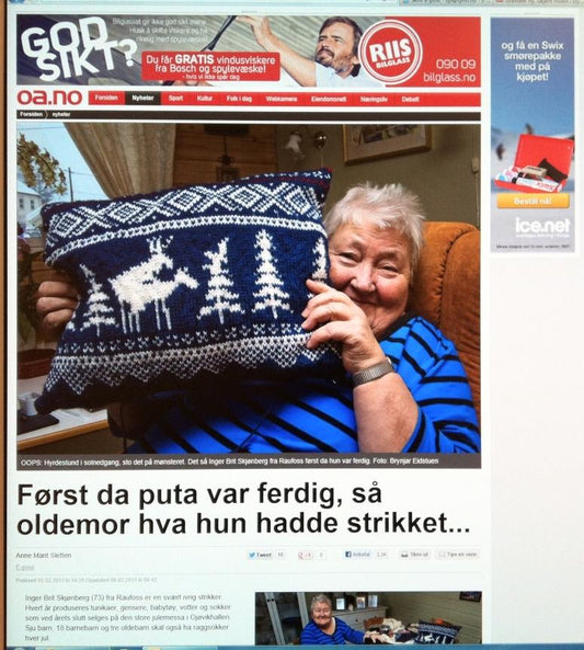 Hun så ikke hva hun strikket